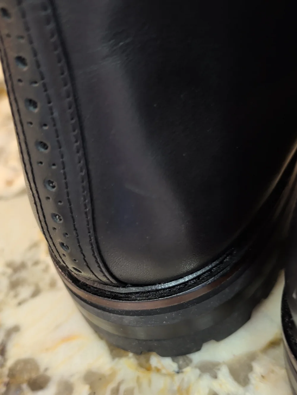 MEN'S MARK NASON, GENTLY PREOWNED BLACK SIZE 11.5 BOOTS